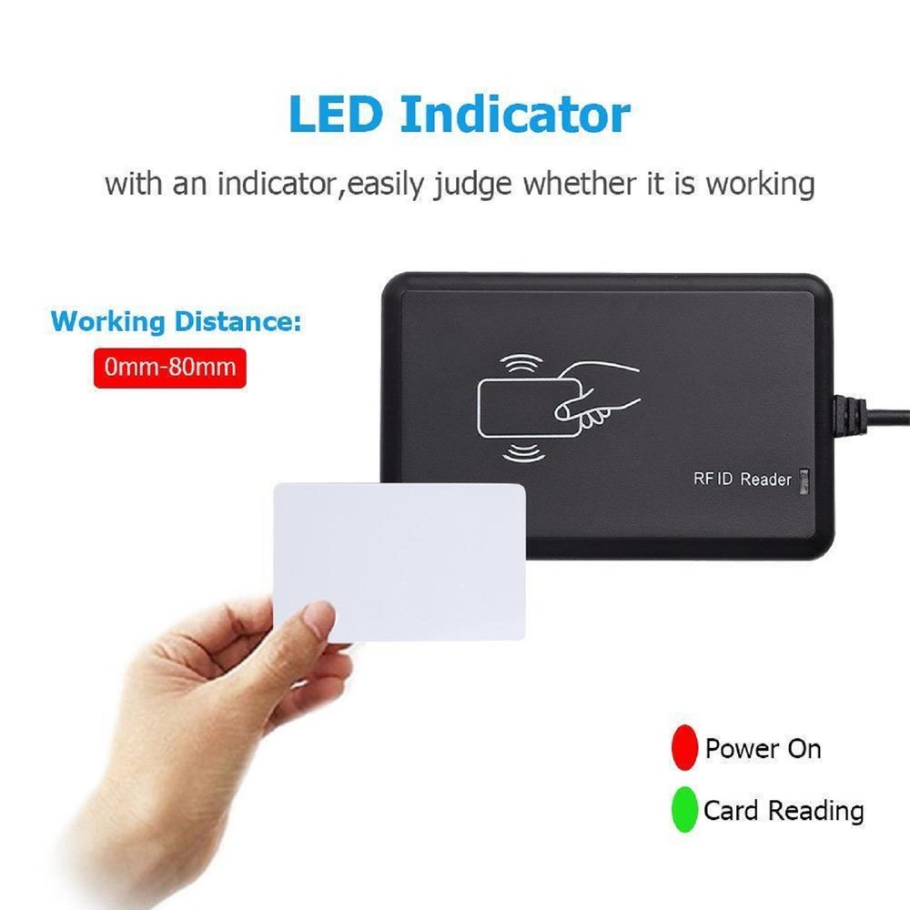 USB Card Reader 125kHz RFID Contactless Proximity Sensor Smart Card Reader a