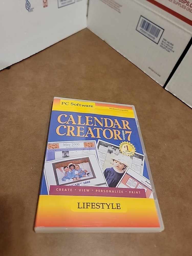 Broderbund Calendar Creator Version 7 For Windows 95/98 Windows NT (CD-ROM)