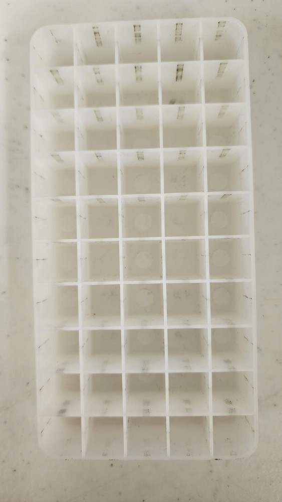 Ammo Ammunition Bullet Re-Loading Tray/Insert/Holder 40 Caliber White Plastic