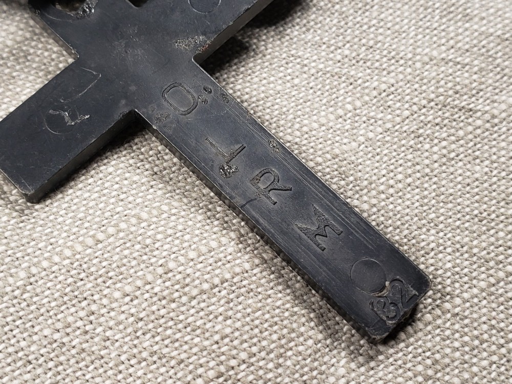 Rosary Chaplet Black Plastic Beads Beautiful Christian Religious Gift C59