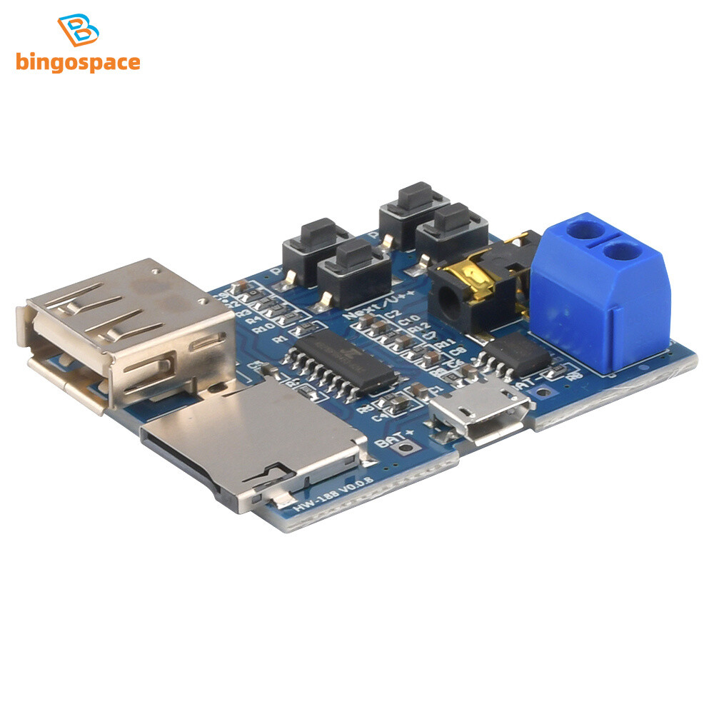 TF Card U Disk MP3 Format Decoder Board Aamplifier Decoding Audio Player Module