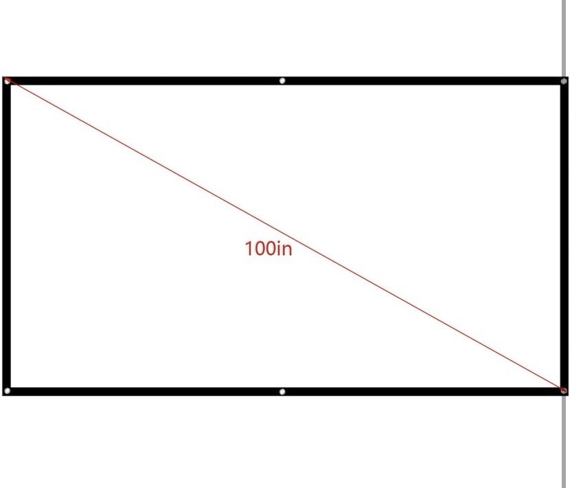 HD Projector Screen 100inch