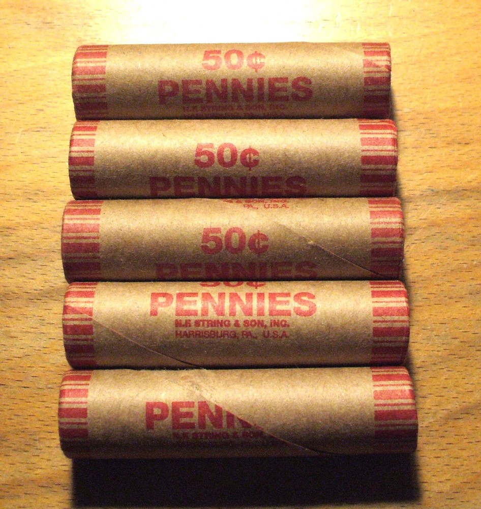 1979-P Uncirculated Lincoln Cent Rolls - 5 Rolls