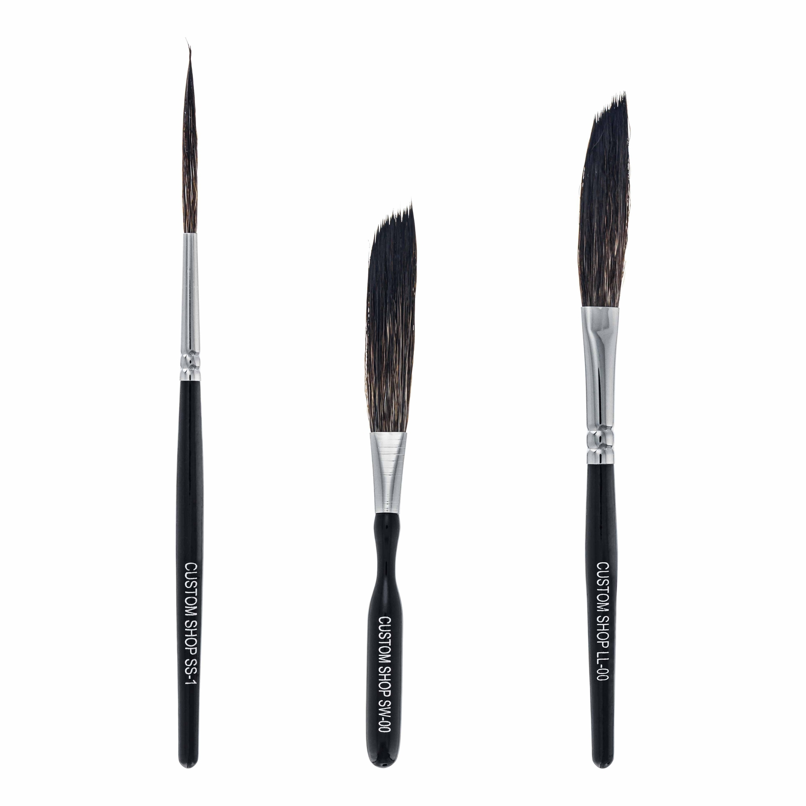 Custom Shop Starter Pinstripe Brush Kit (Sword #00, Scroll #1 & Long Liner #00)