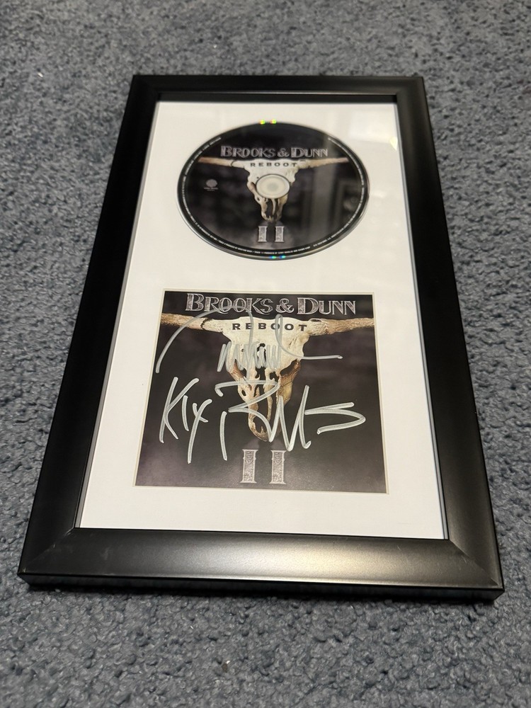 BROOKS & DUNN REBOOT II AUTOGRAPHED CD ***FRAMED & MATTED***