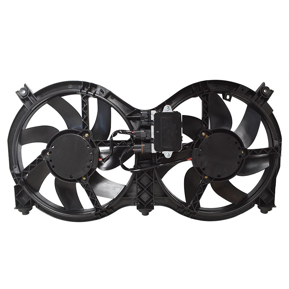 Dual Radiator Fan with Control Module Replacement for 2013-2018 Pathfinder