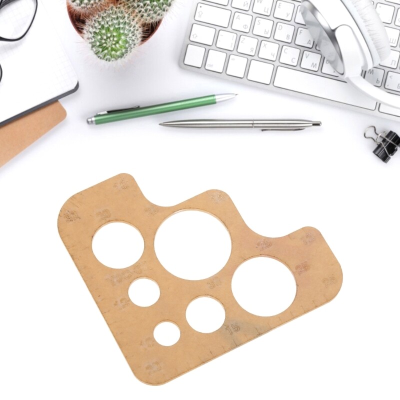 Acrylic Leatherworking Ruler with and Rounded Corners