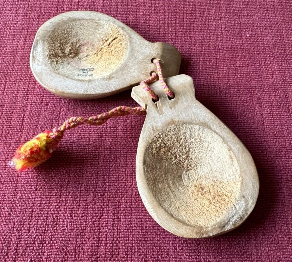 Wooden Cuban Castanets Authentic