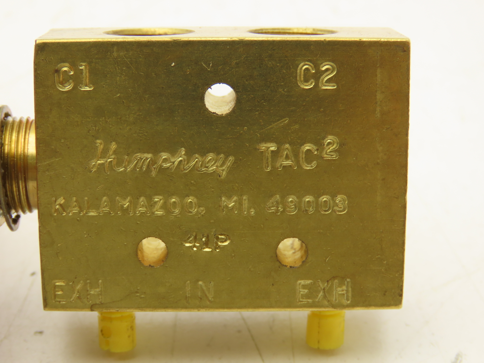 Humphrey 41P Pneumatic Plunger Valve 34T Operator 5-2 Type 1/8" NPT