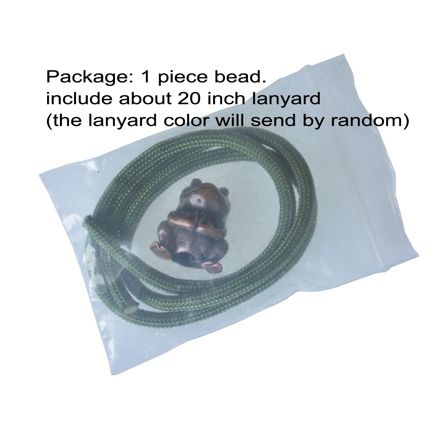 Copper Frog Paracord Bead Charms EDC Accessories Pendant Buckle