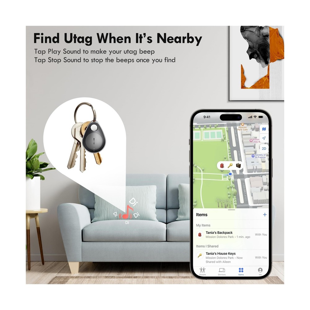 Utag GPS Tracker for Kids Hidden 2 Pack, Bluetooth Tracker Work... FAST USA SHIP