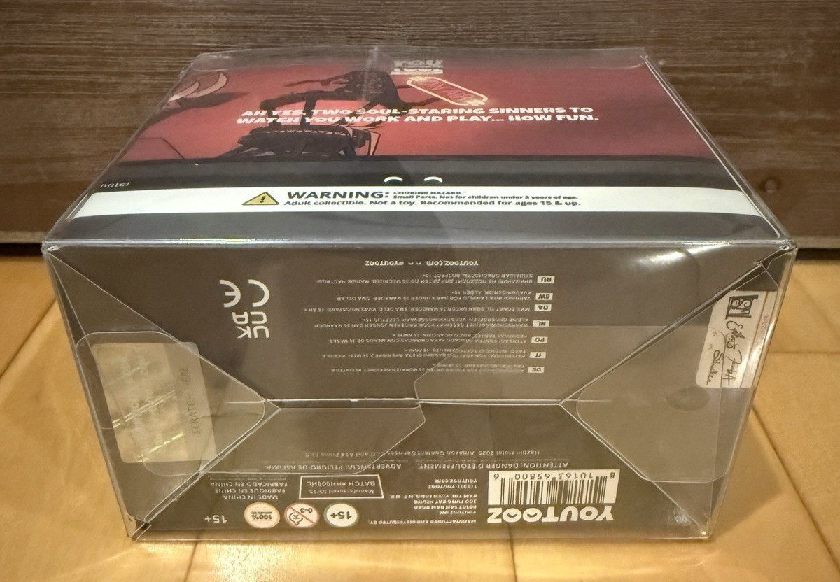 New YouTooz Hazbin Hotel Monitor Buddies Alastor & Niffty Mini Vinyl Figure Set