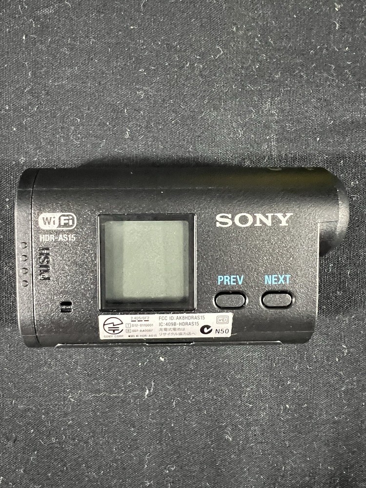 SONY HDR AS15 Camera w/Waterproof Case & Battery.