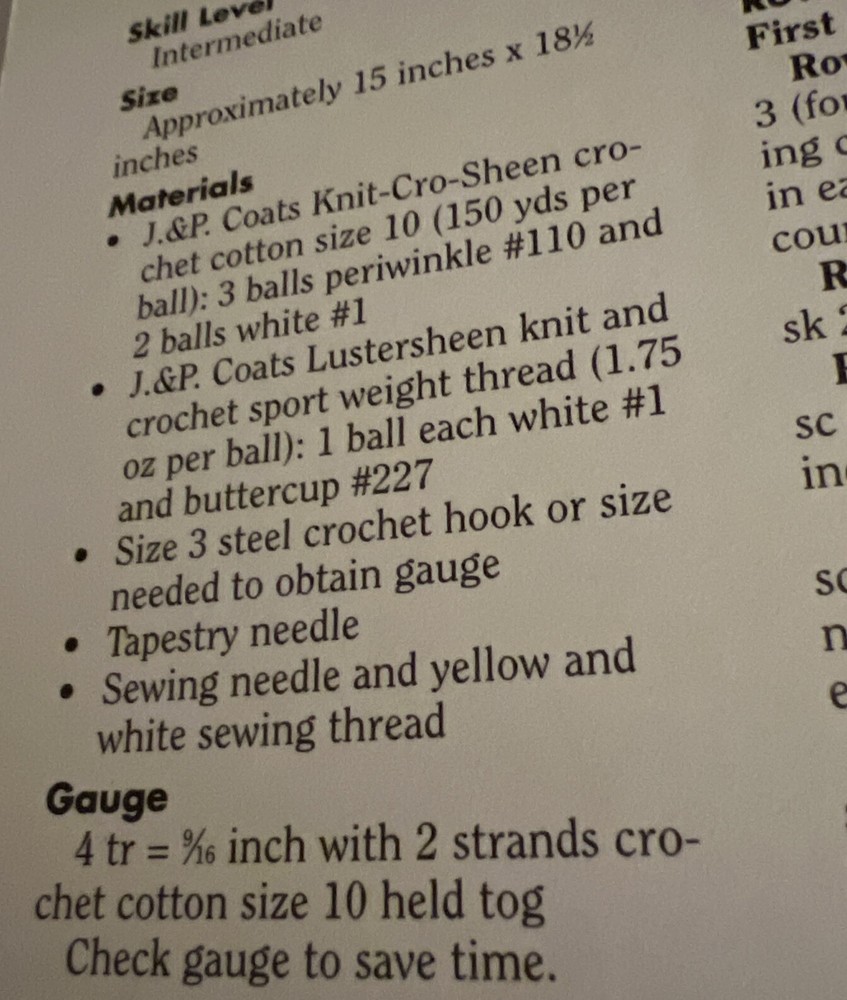 CROCHET ~ “Spiderwebs Amount The Daises Doily” ~ PATTERN ~