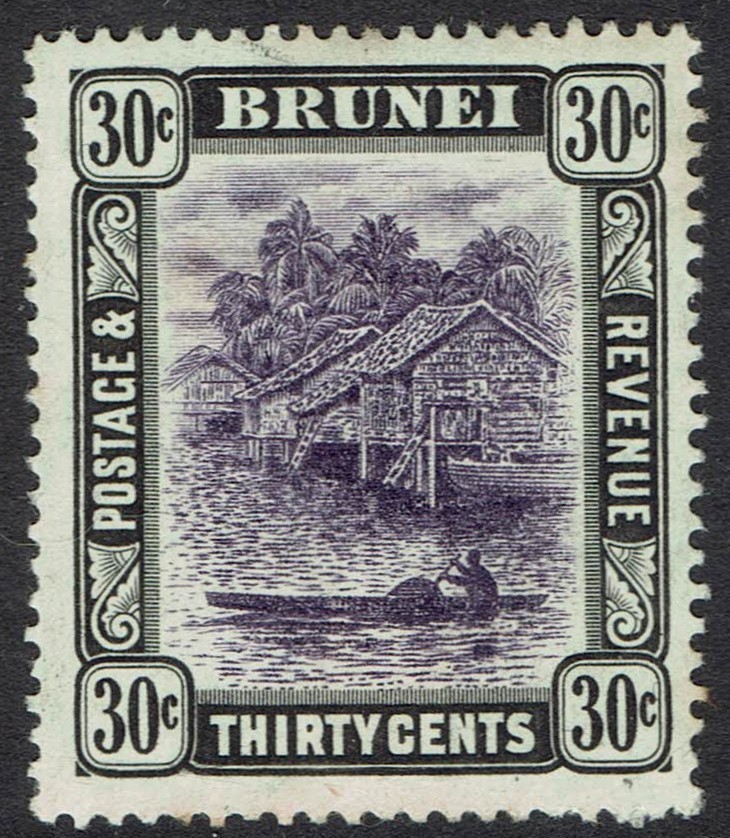 BRUNEI 1907 RIVER VIEW 30C