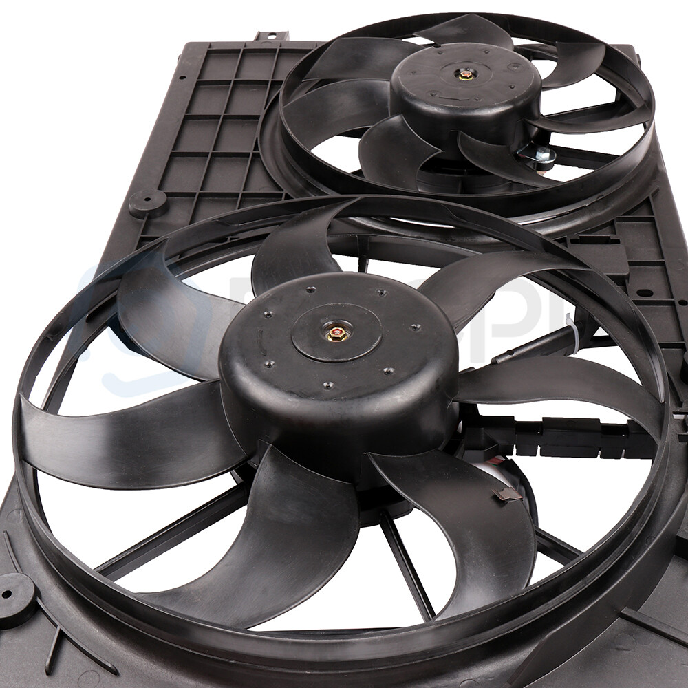 Radiator Condenser Cooling Fan Assembly For 2009 2010-2013 Volkswagen Jetta