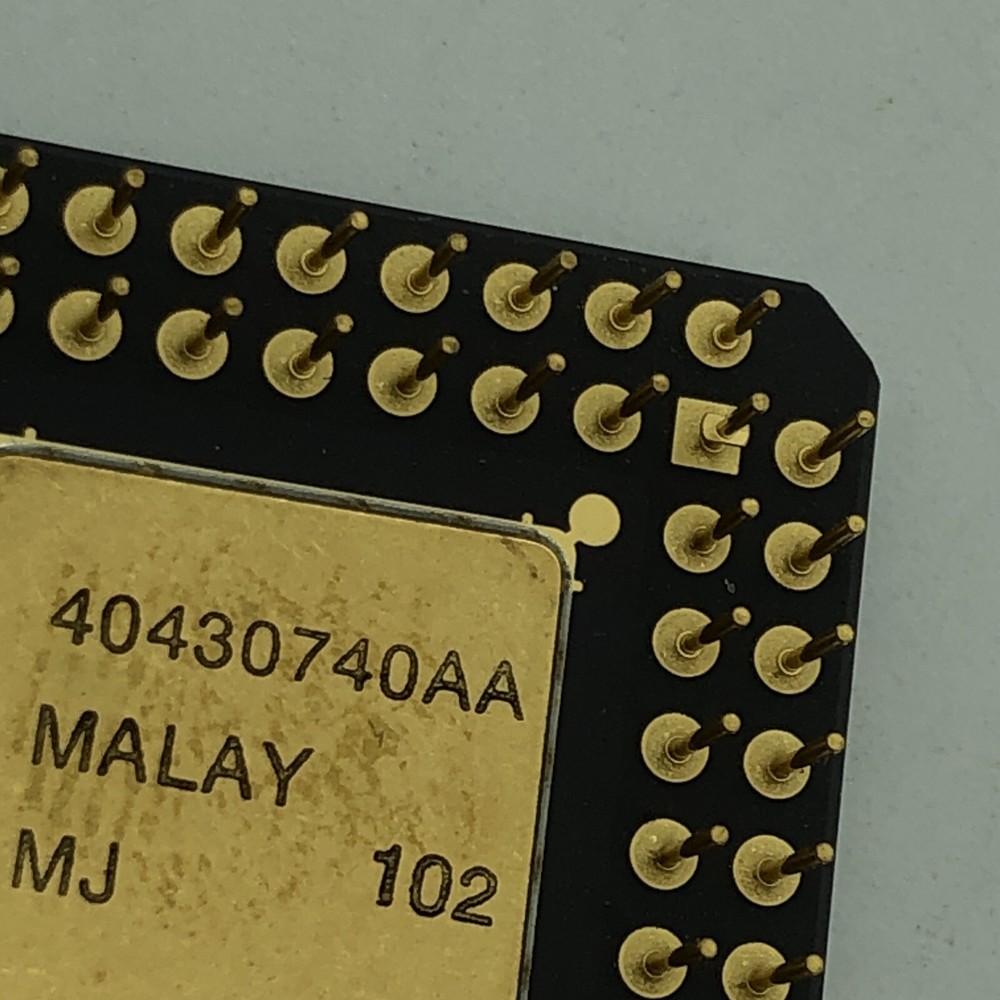 Intel A80186 Gold Ceramic Processor CPU i 80186 Rare Vintage Circa 1978-1982