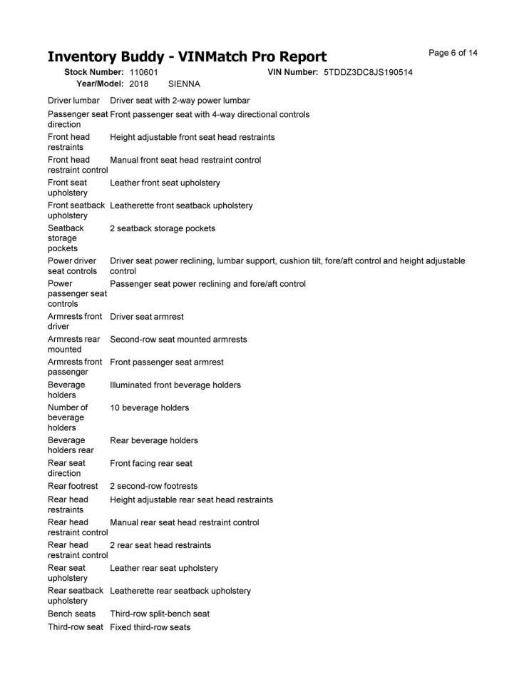 Seat Belt Front Bucket Pre-crash System Driver Fits 18-20 SIENNA 10324687
