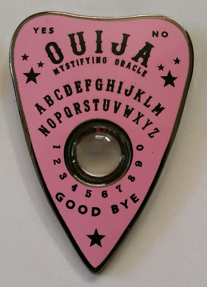 OUIJA Planchette Lapel Pin - Pink