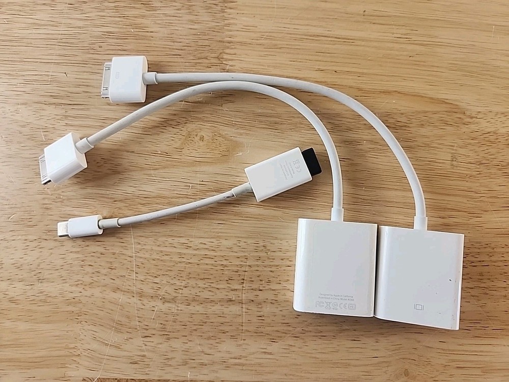 Authentic Apple Lightning  (2) A1368 And (1) A1632