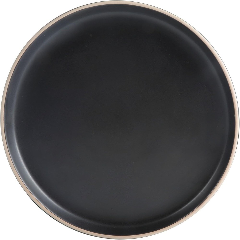 Gibson Home Zuma 3 PC Dinnerware Set Black