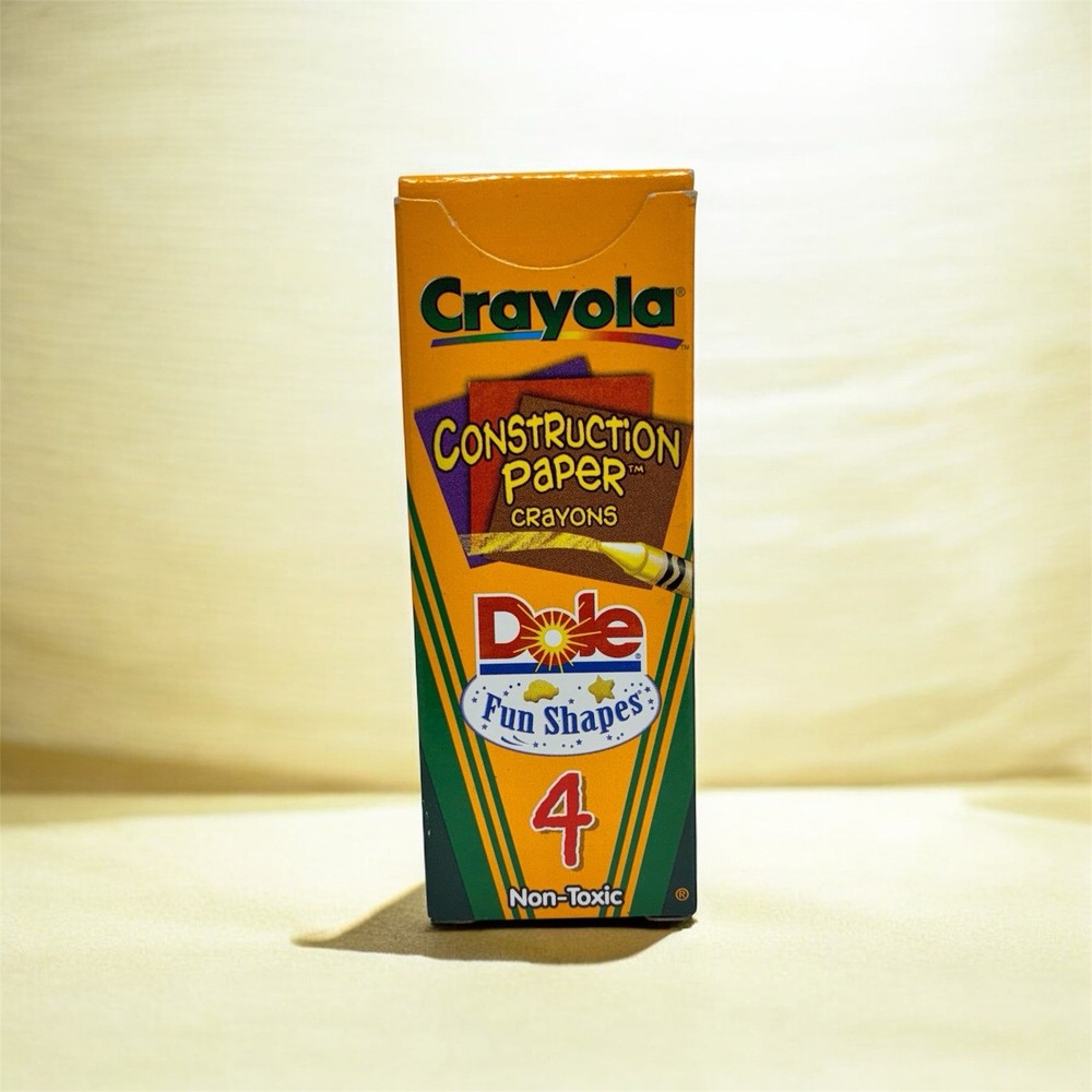 VINTAGE 2000 Crayola Construction Paper Crayons 4ct Sample Pack | Binney & Smith