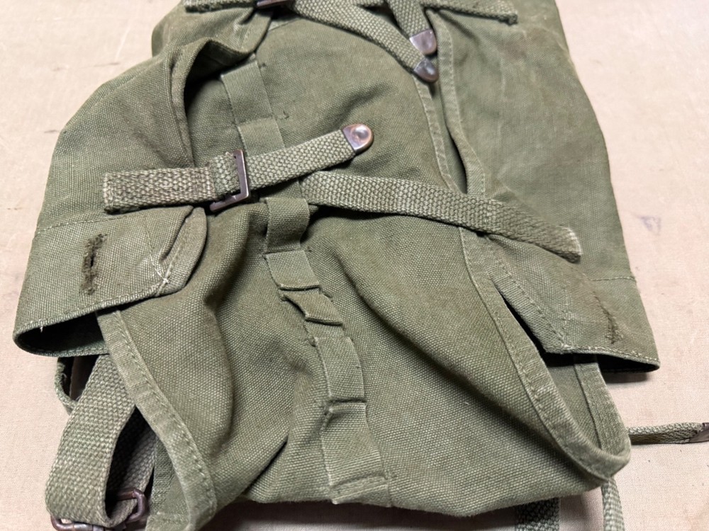ORIGINAL WWII US ARMY M1942 COMBAT FIELD HAVERSACK BACKPACK-OD#7