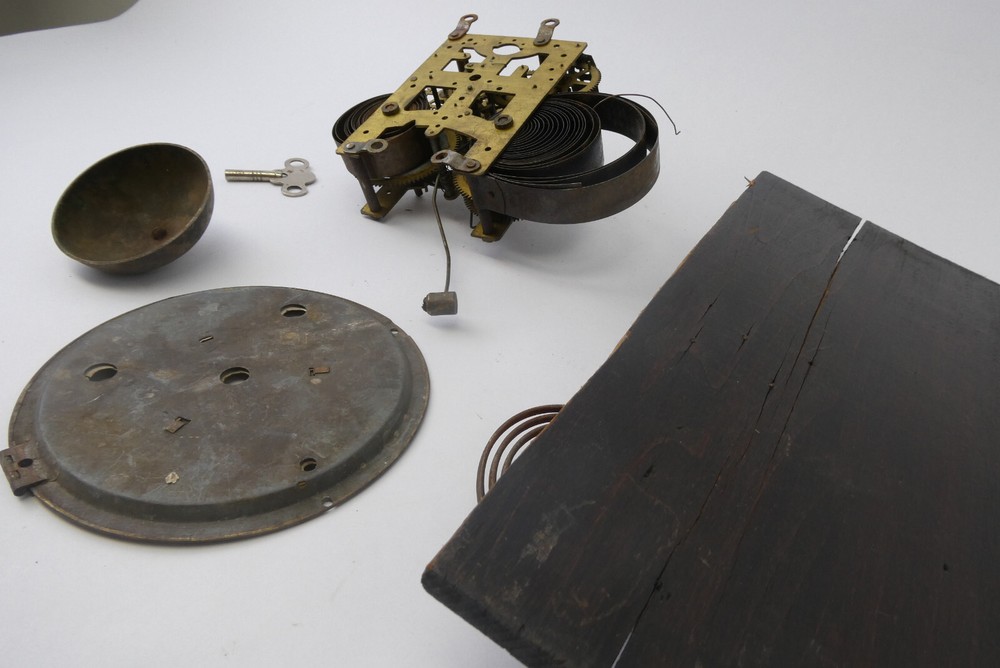 Broken Brass Unknown Maker Gears Clock Parts Panel Face Movement