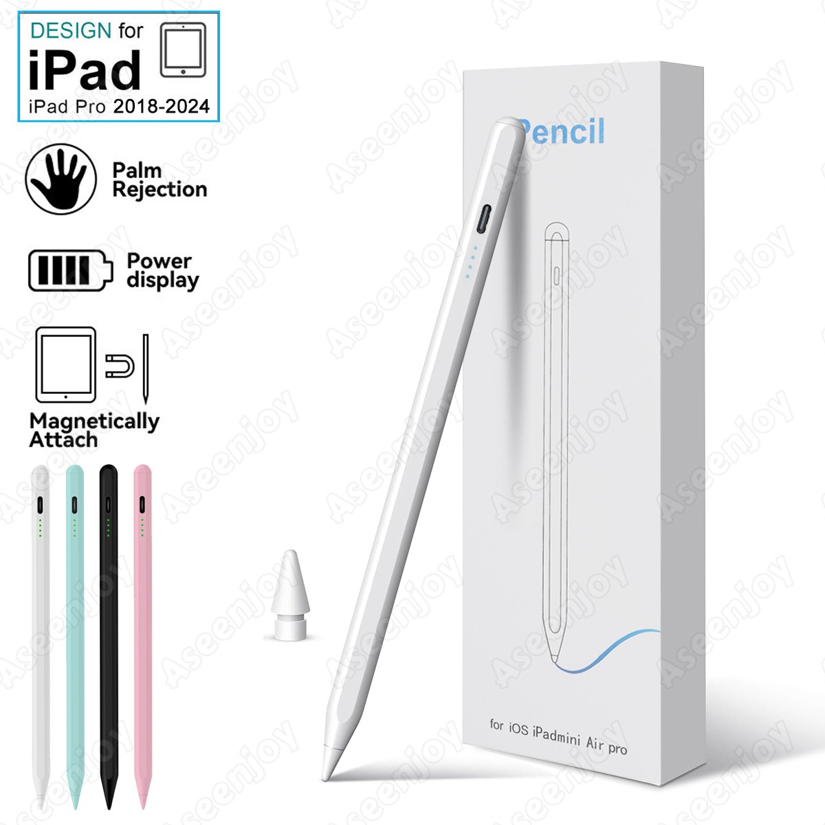 Stylus Pen for Apple iPad Pencil 10/9/8/7/6th Mini 5/6th Air 5/4th Pro 11/12.9''