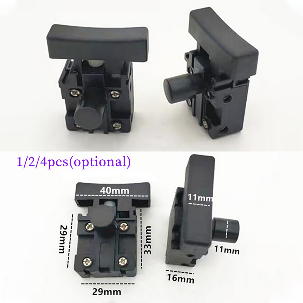 Electric Drill Switch Steering Wheel Mixer Switch 220V Push Button Switch