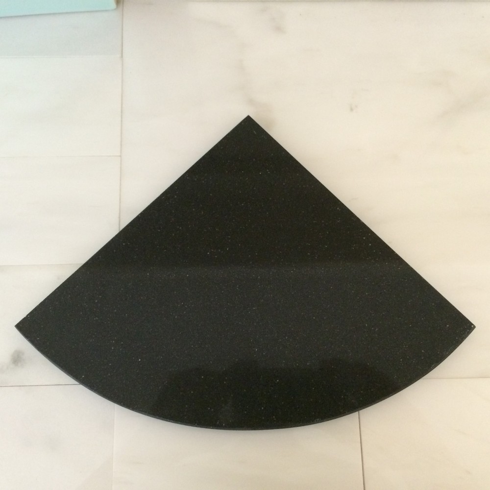 Quick Corner Caddy TM System: 8" Quartz stone shelf with mounting hardware