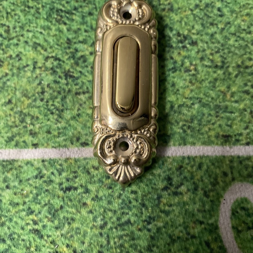 Vintage Brass Doorbell Pushing Push Button