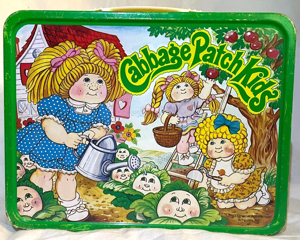 1983 Cabbage Patch Kids Metal Lunch Box *without Thermos
