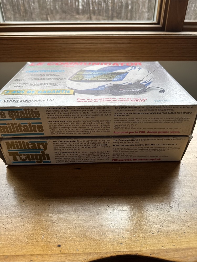 Lot (2) Collett Electronics 1994 Multi-Channel Helmet Communicator / Untested