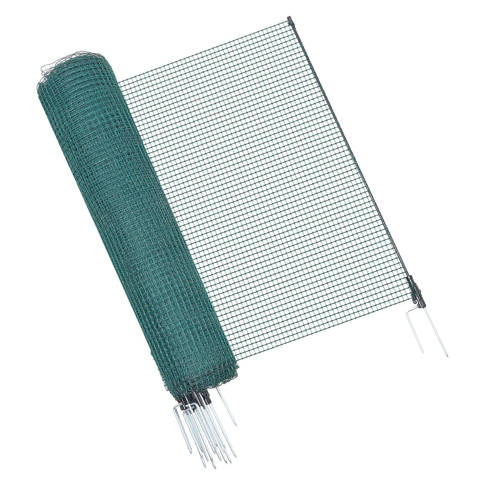 VEVOR Non Electric Fence with Posts 3' x 98.4' Plastic Safety Mesh Fence Netting