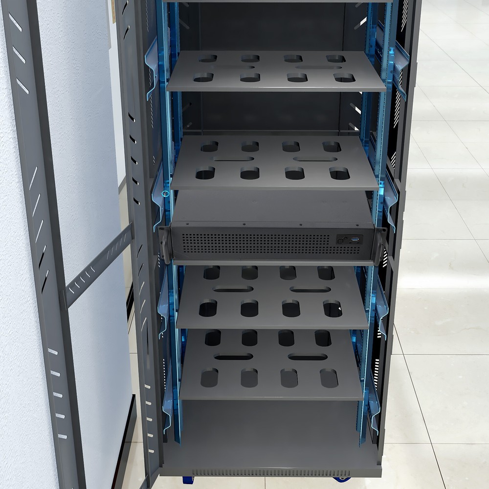 2U Server Rack Cabinet Network Chassis Rackmount Computer Case Enclosure ITX ATX