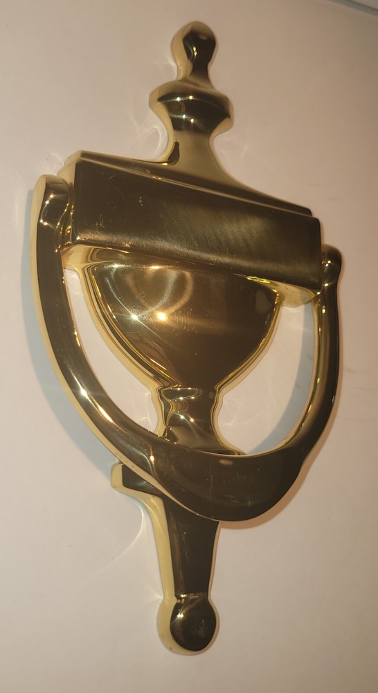 Vintage Baldwin Brass Solid Brass Door Knocker Colonial Style Nice!