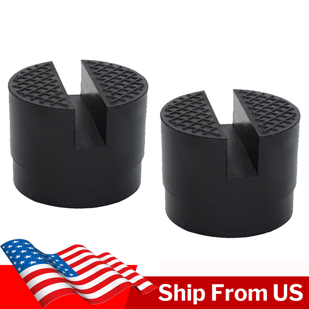 2x Hydraulic Rubber Jack Pad Car Protector Adapter Maintenance Lifting Tool