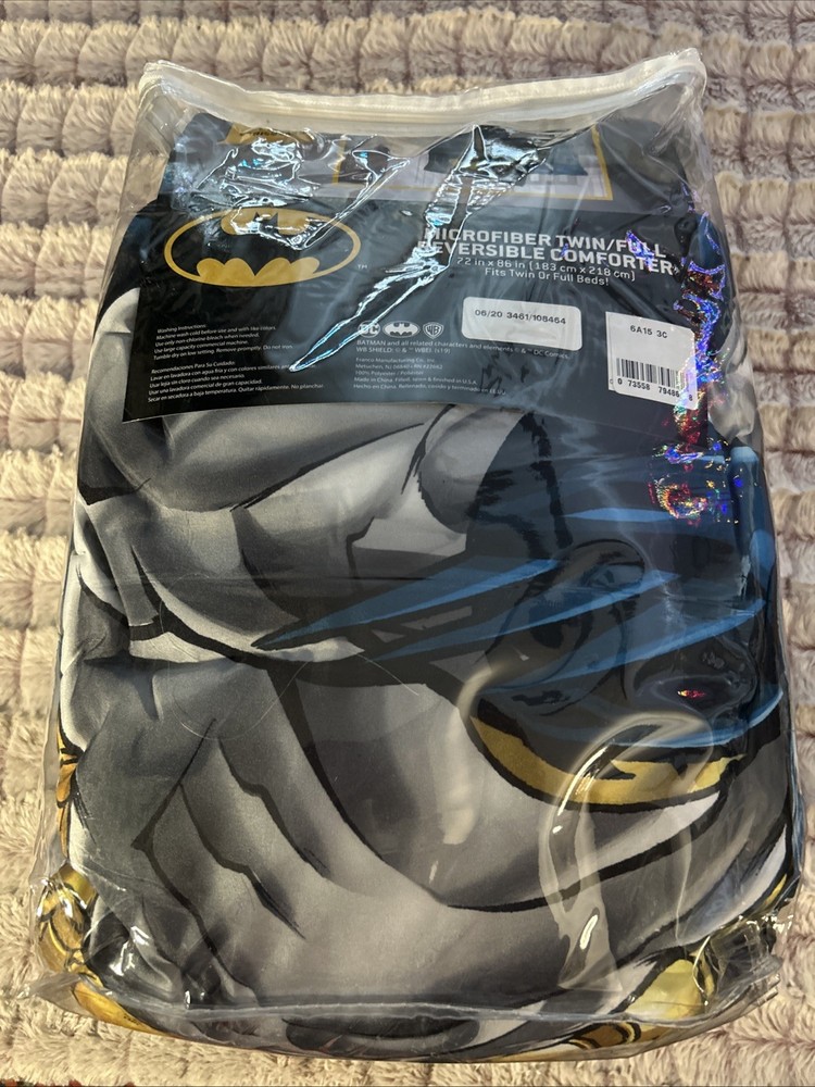 New Batman Microfiber Twin /Full Reversible Comforter