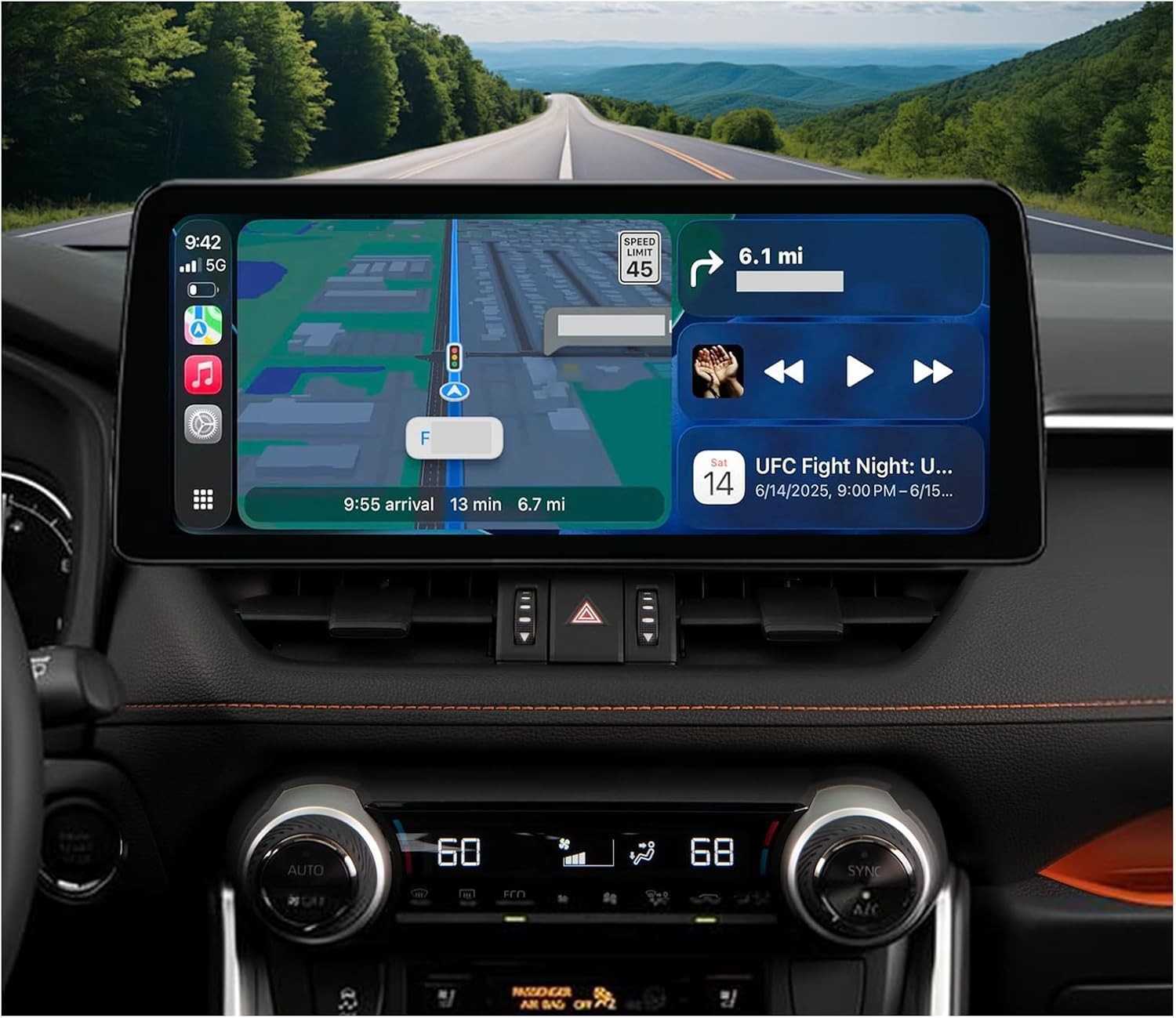 12.3'' For 2019-2022 Toyota RAV4 8Core 4+64G Carplay Stereo Radio GPS Android 13