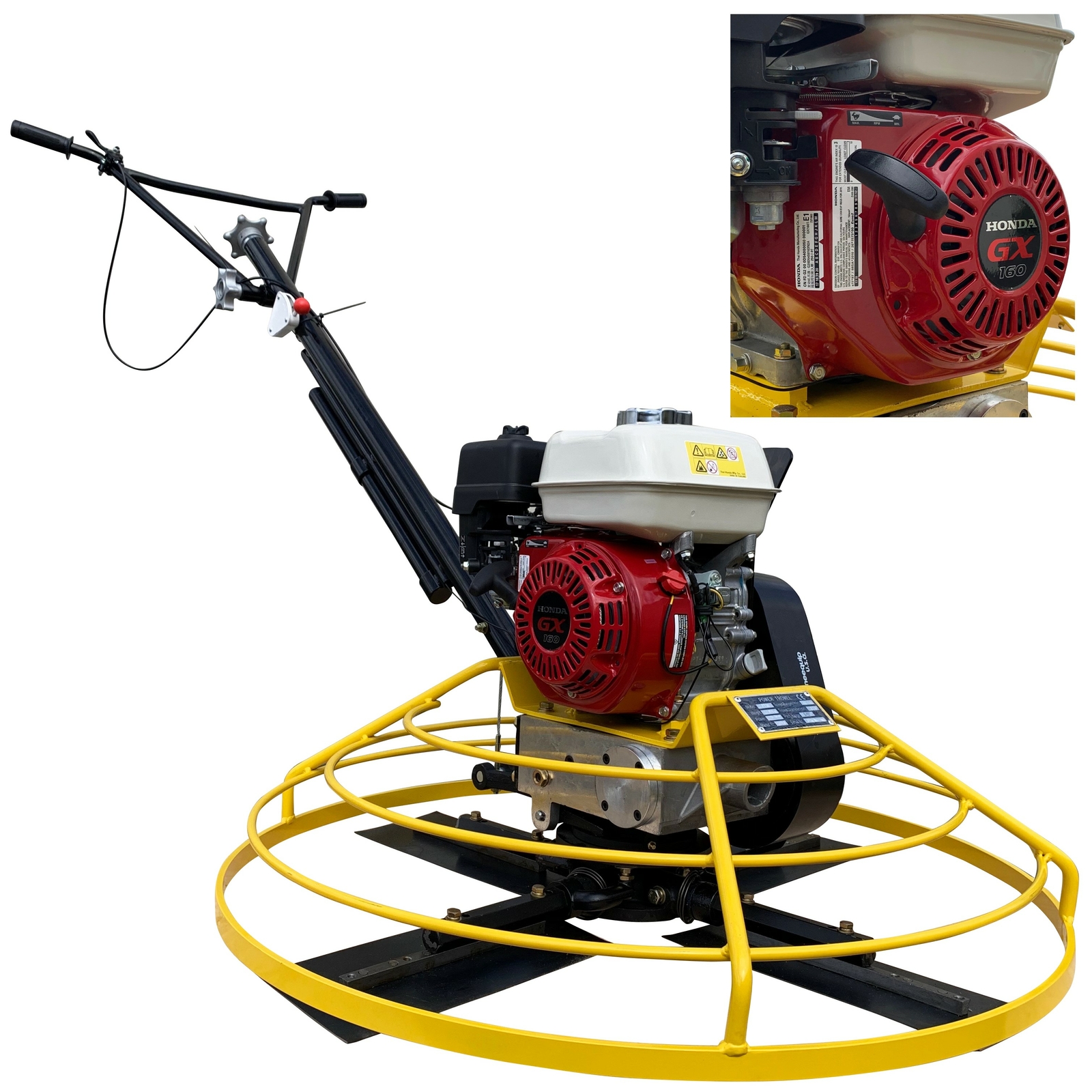 HEAVY DUTY 36" Honda GX160 Walk Behind Power Trowel Concrete 3 Year Eng.warranty