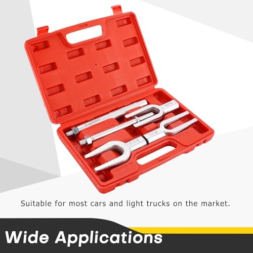 Pickle Fork Ball Joint Separator Set | 5PCS Pickle Fork Tool Set, Ball Red