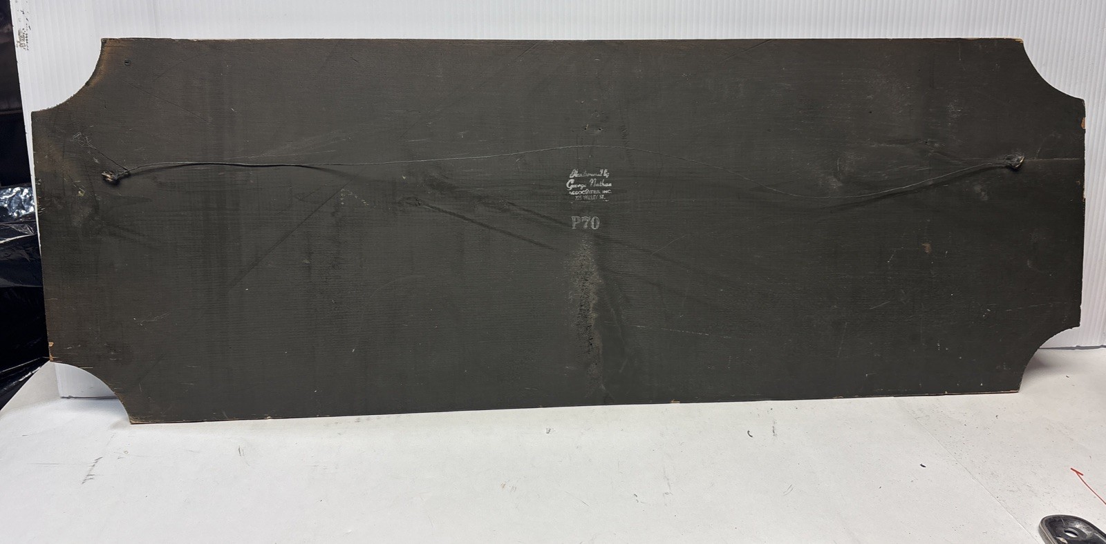 George Nathan Associates P70 Please Use The Spitoon Wood Sign Vintage 30”x11.5”