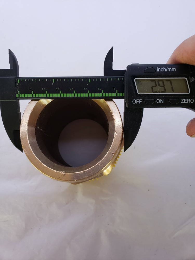 2.5" Brass Camlock Fitting. 25F.