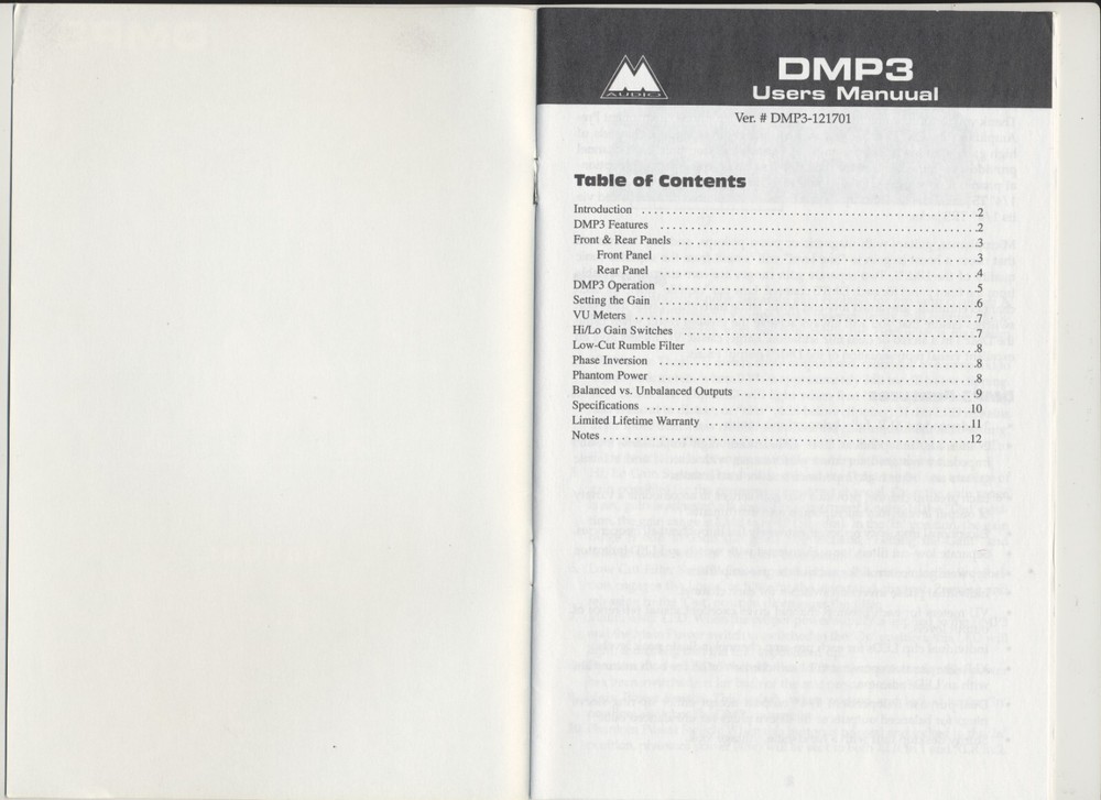 M-Audio DMP3 Manual & User Guide with Pro-Sessions Sound & Loop Libraries CD HTF