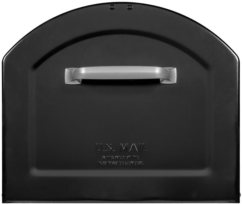 Centennial Post Mount Parcel Mailbox Premium Silver Handle Extra Large Durable