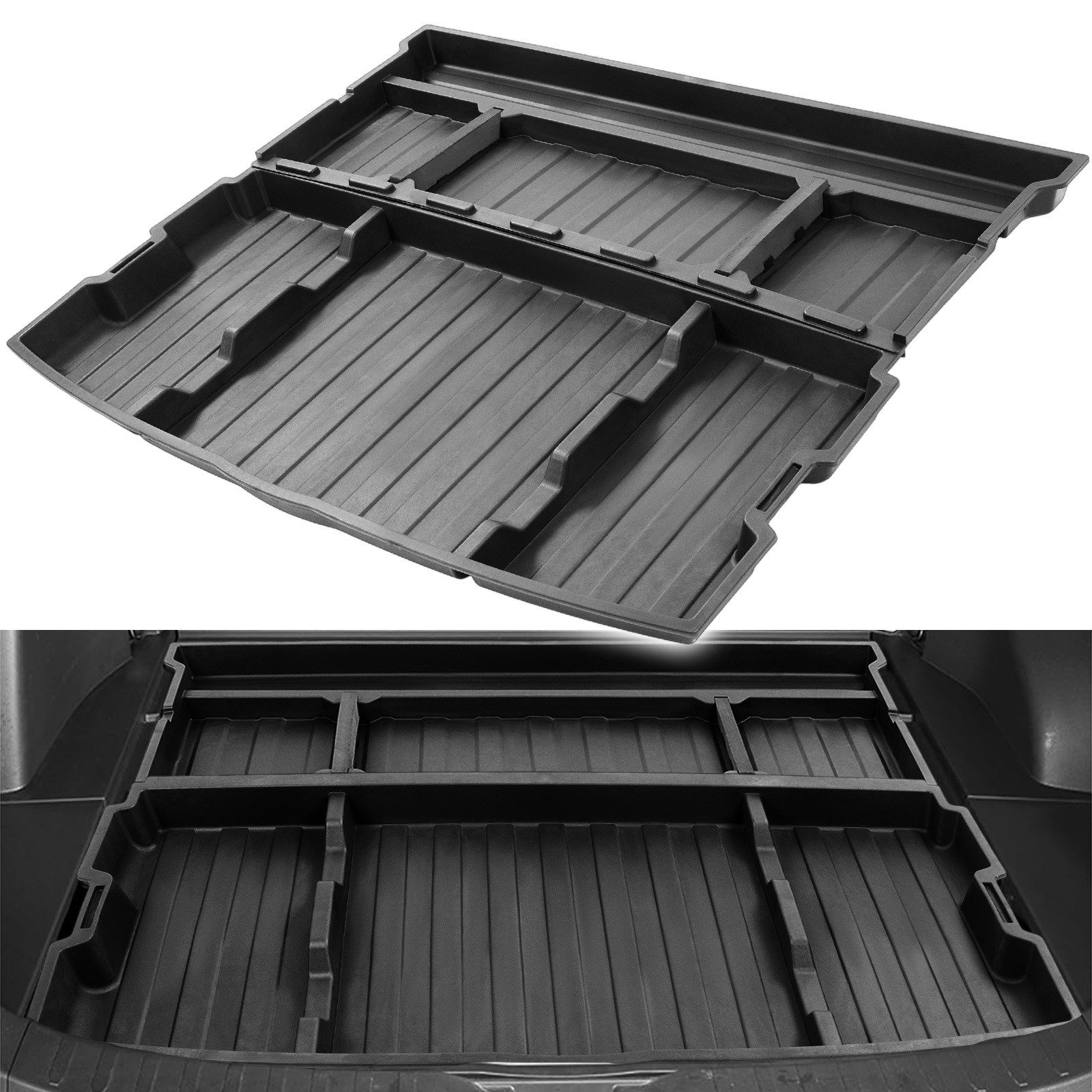 Rear Hatch Trunk Hidden Floor Storage Extra Space Box For Toyota RAV4 2019-2024