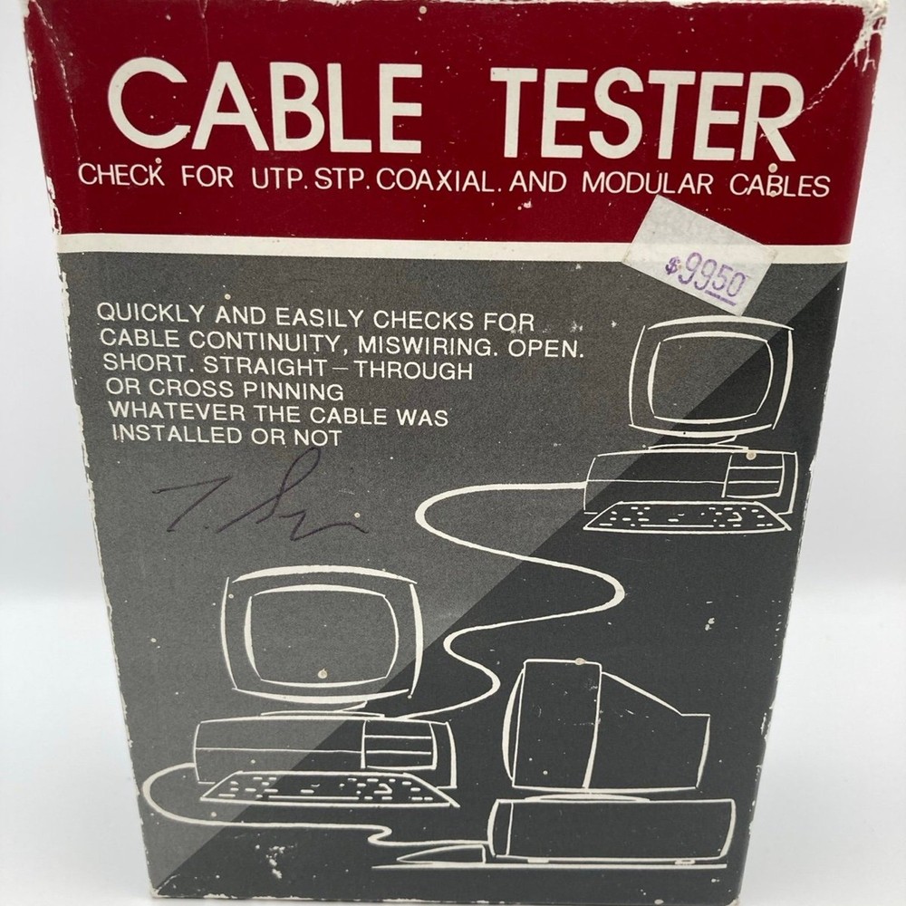 Cable Lan Enhanced Network Cable Tester & Terminator Zipper Case Nos