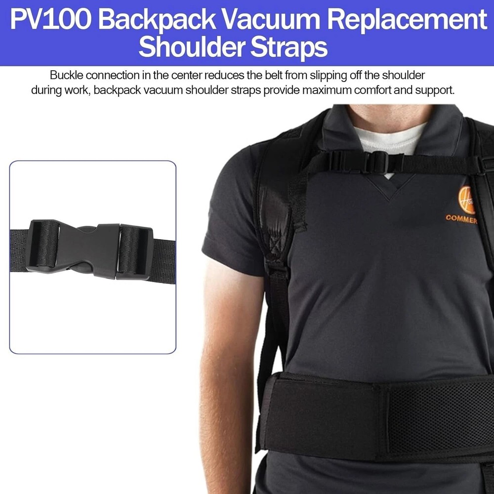 Adjustable Nylon Backpack Vacuum Shoulder Straps - Lightweight & Durable