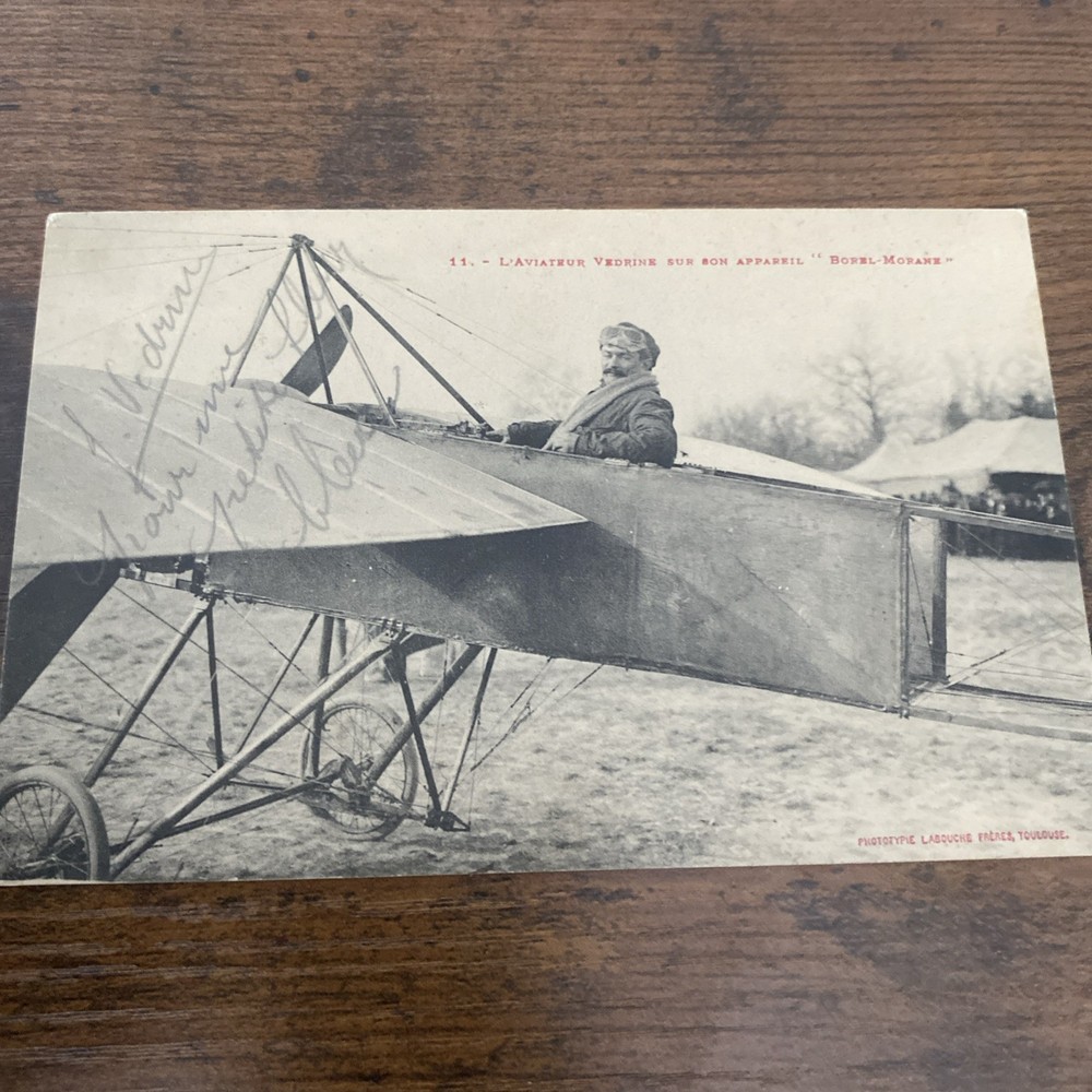 Jules Vedrines Signed Postcard